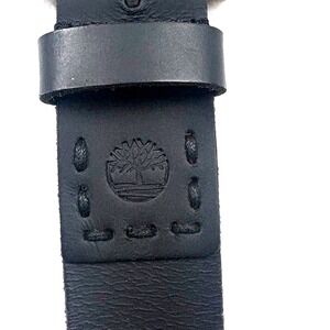 Timberland Black‎ Genuine Leather Belt Men 38/40  Rugged Dependable Work *READ*